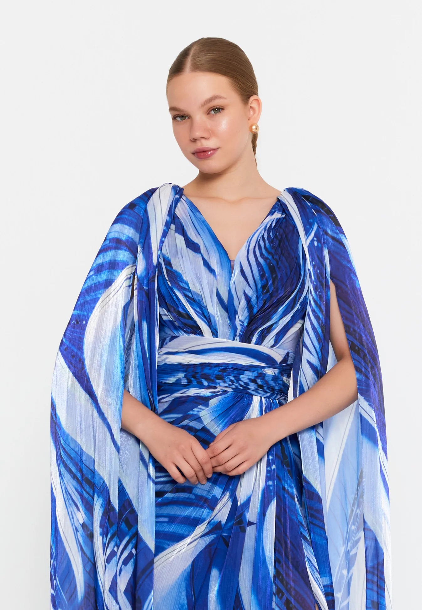 Aliya Flowy Sleeves Dress