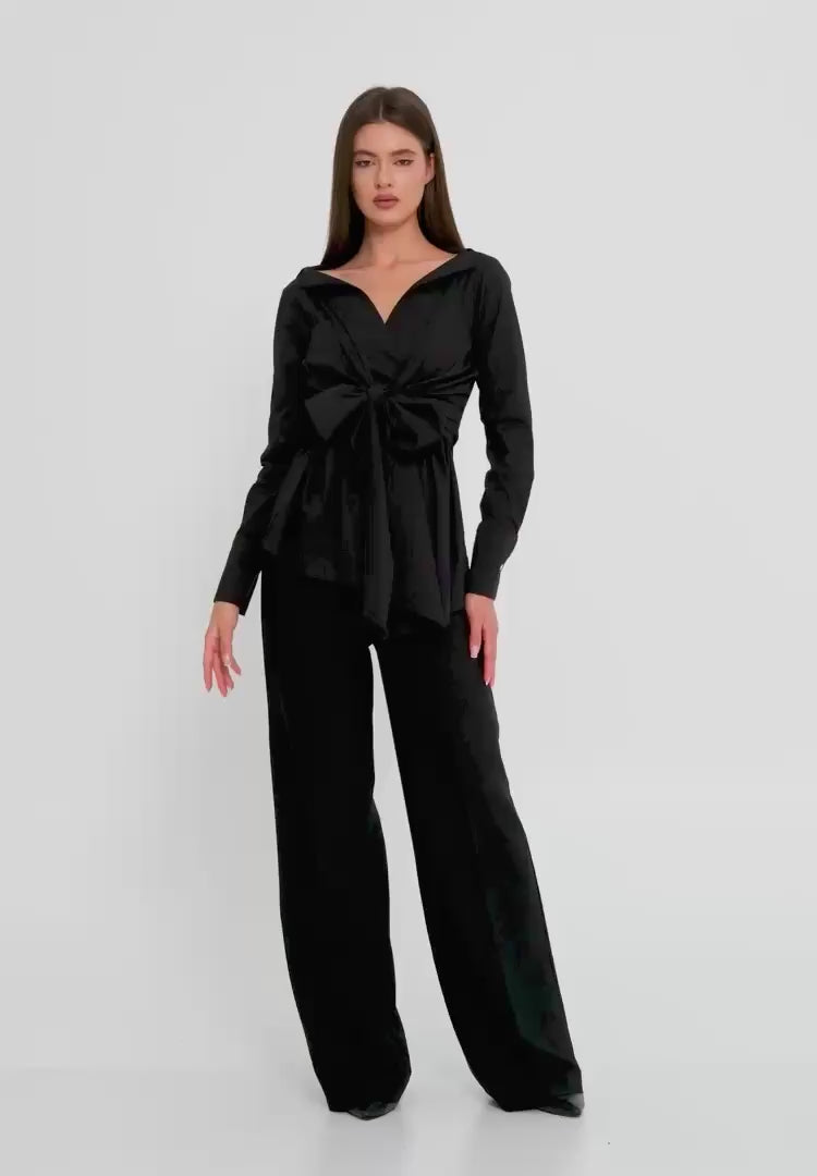 The Bow Long Sleeved Blouse