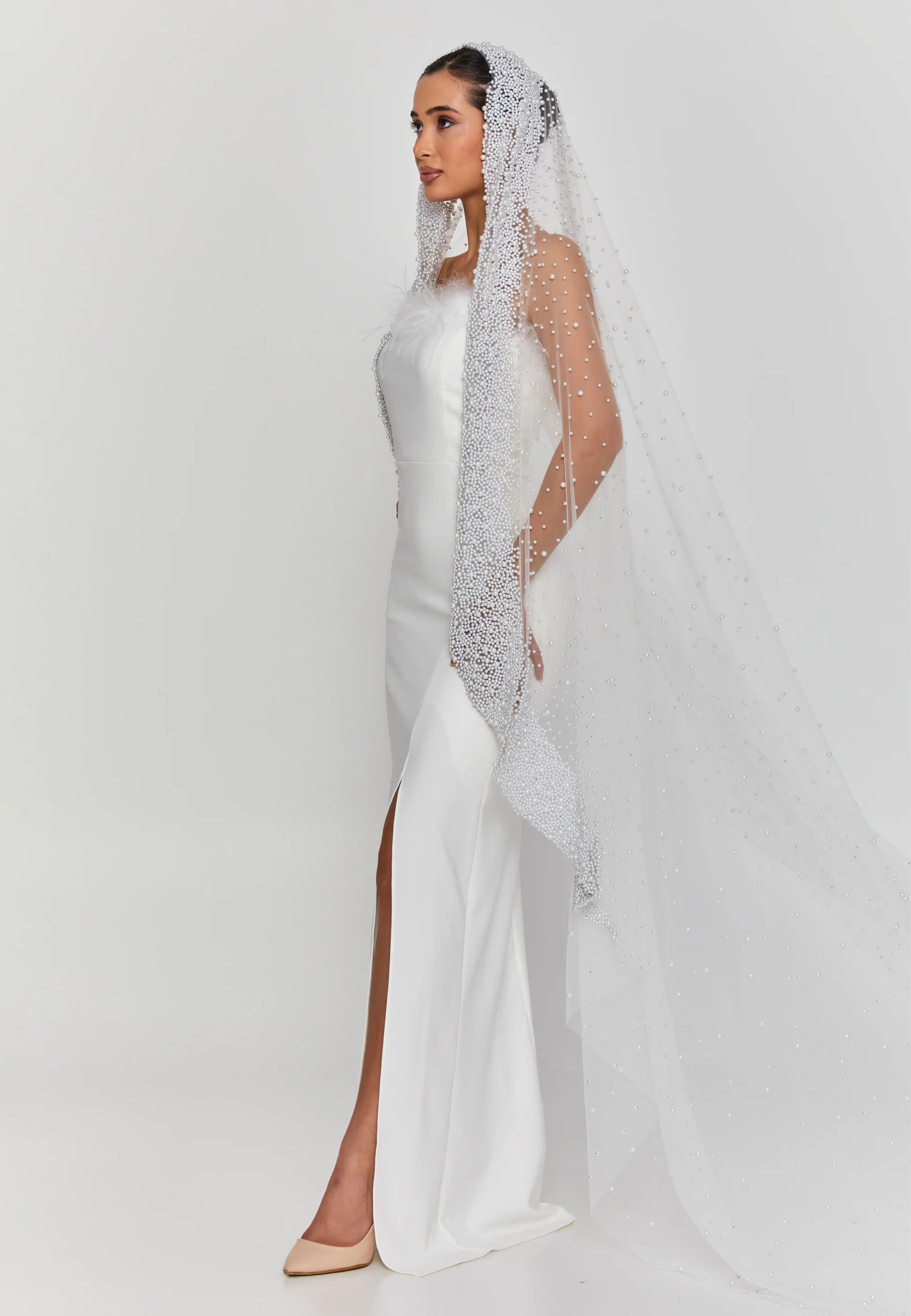 Pearl Long Veil