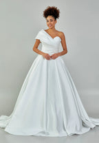 Ellison One Shoulder Wedding Gown