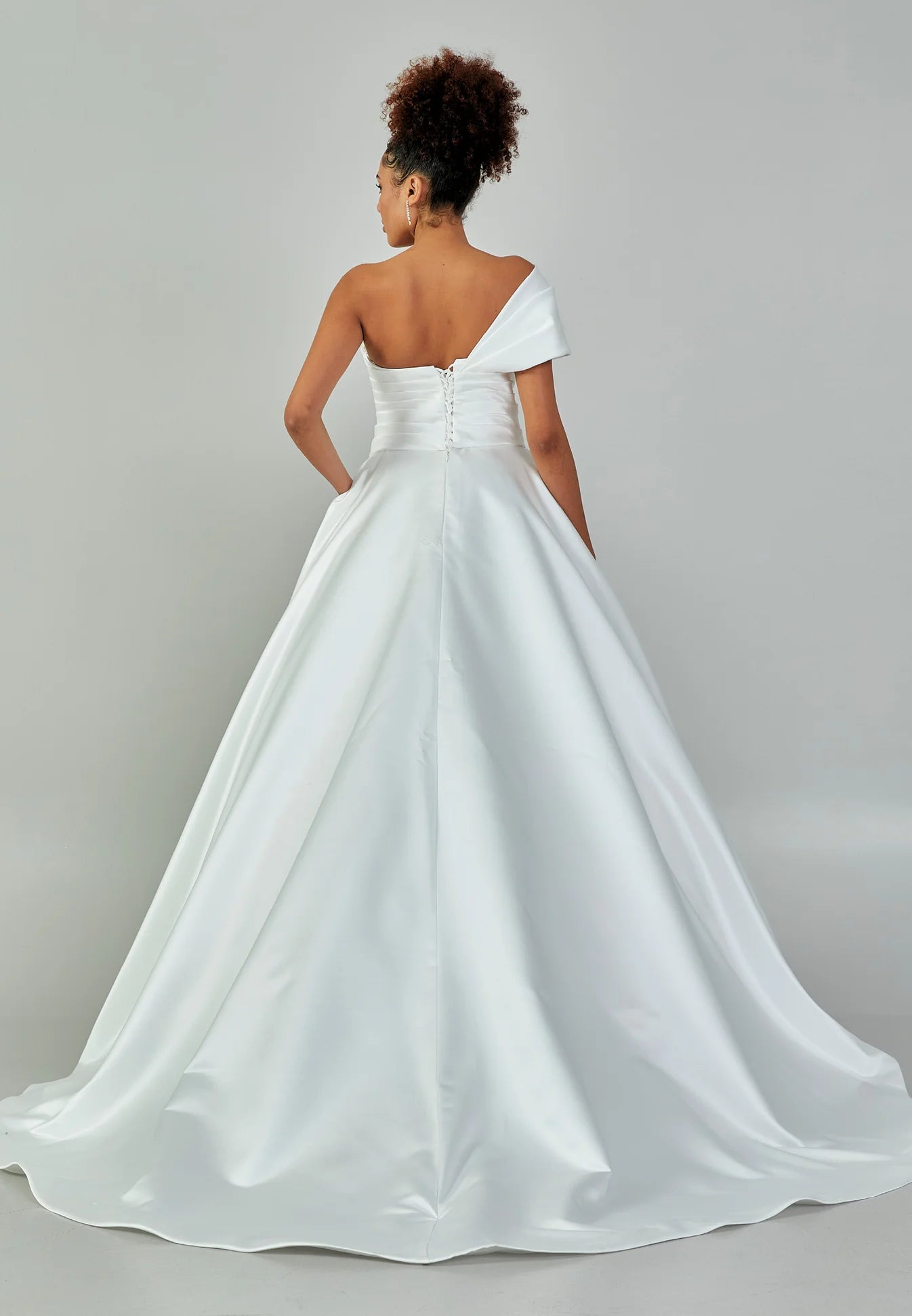 Ellison One Shoulder Wedding Gown
