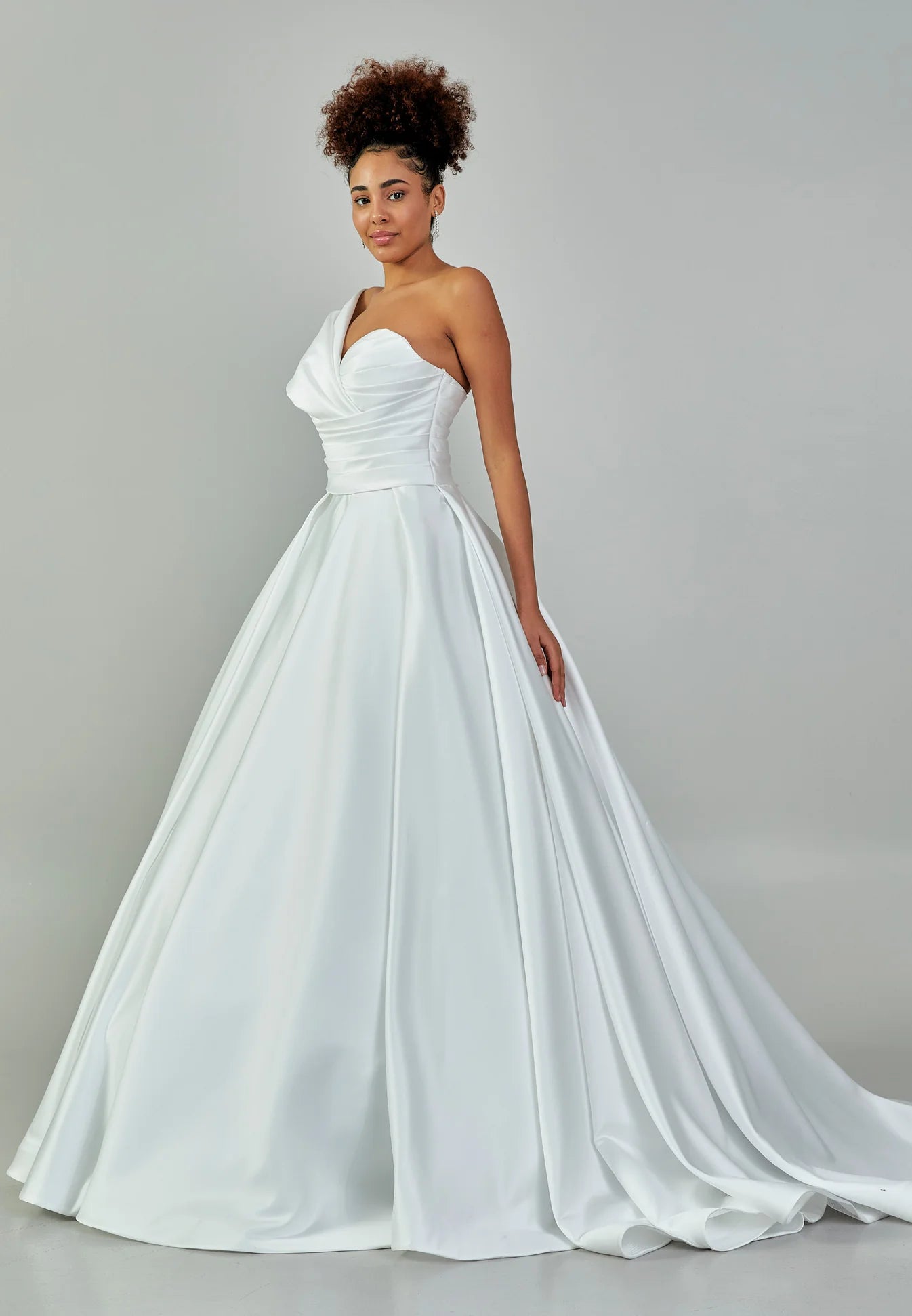 Ellison One Shoulder Wedding Gown
