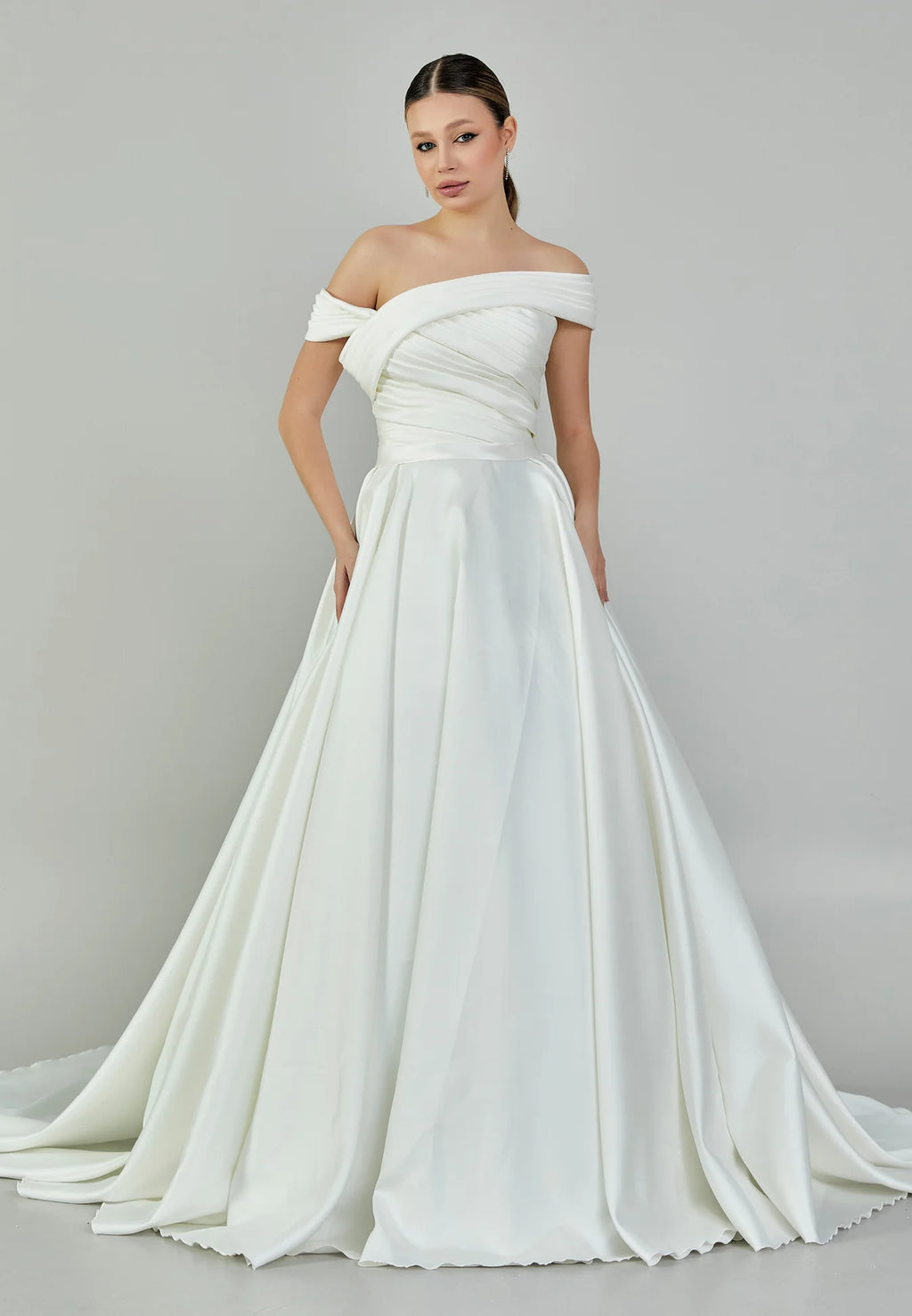 Mariana Off Shoulder Wedding Gown
