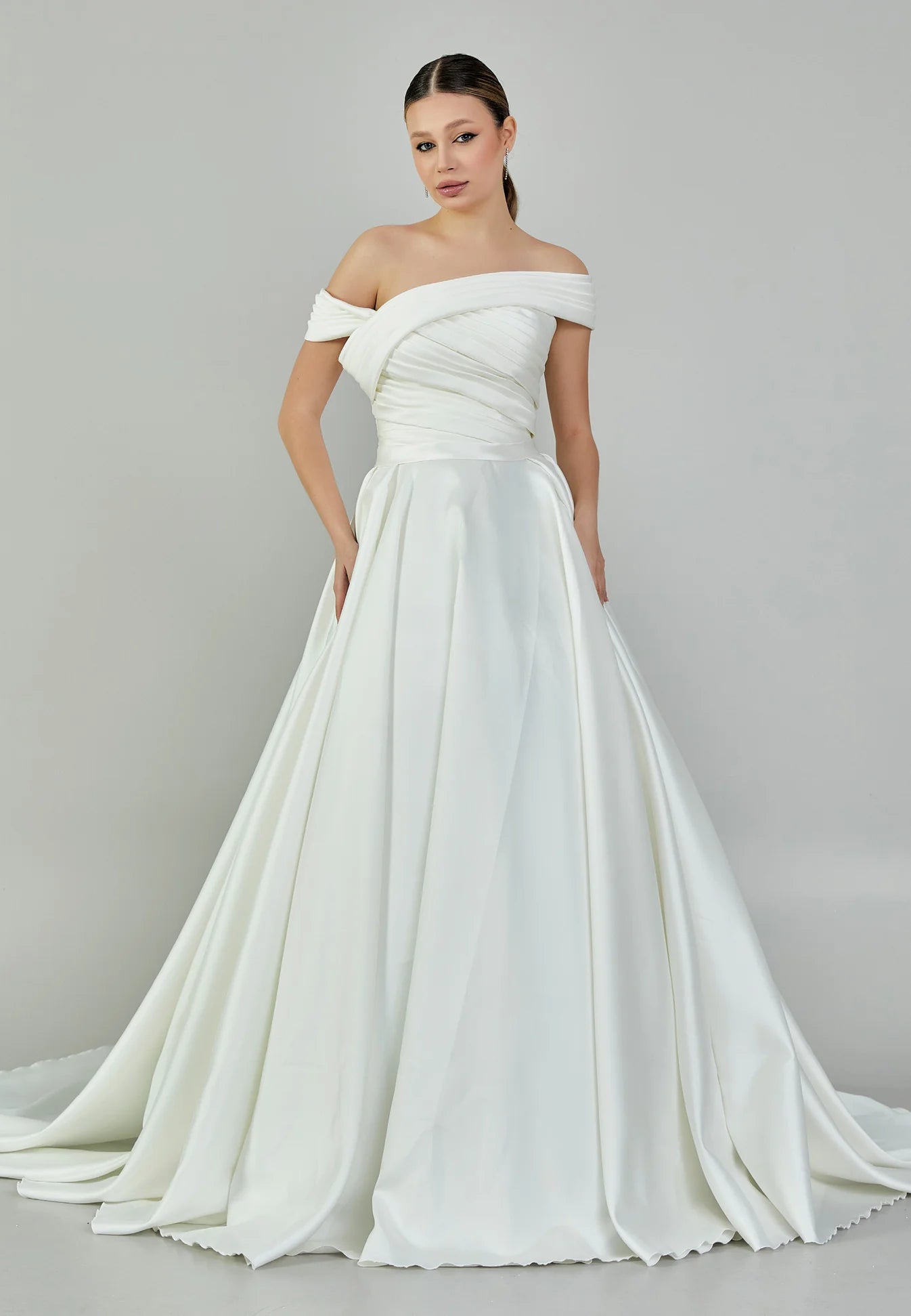 Mariana Off Shoulder Wedding Gown