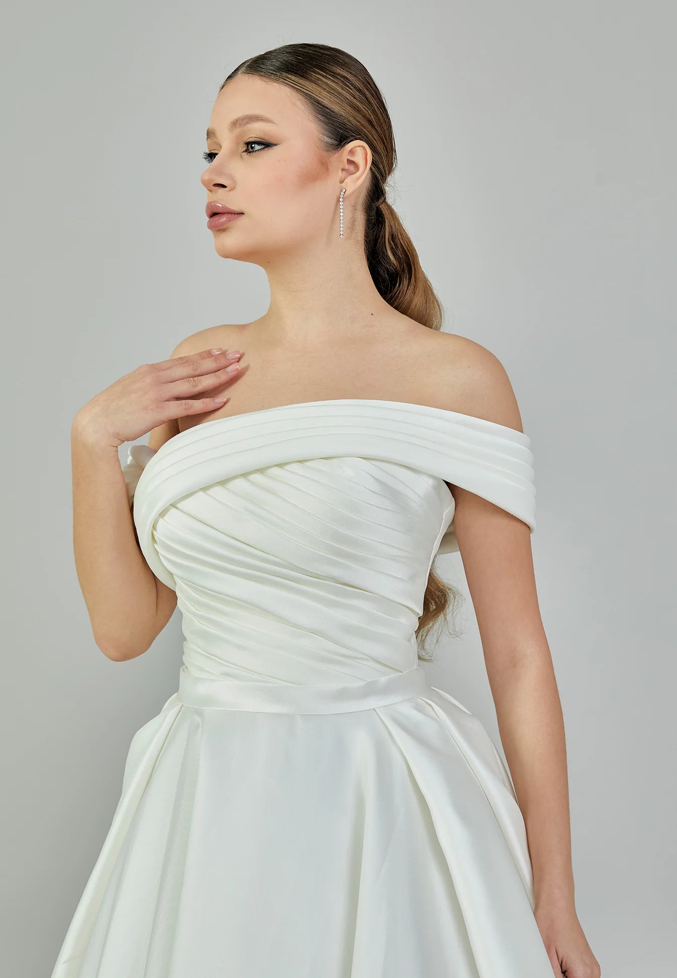 Mariana Off Shoulder Wedding Gown