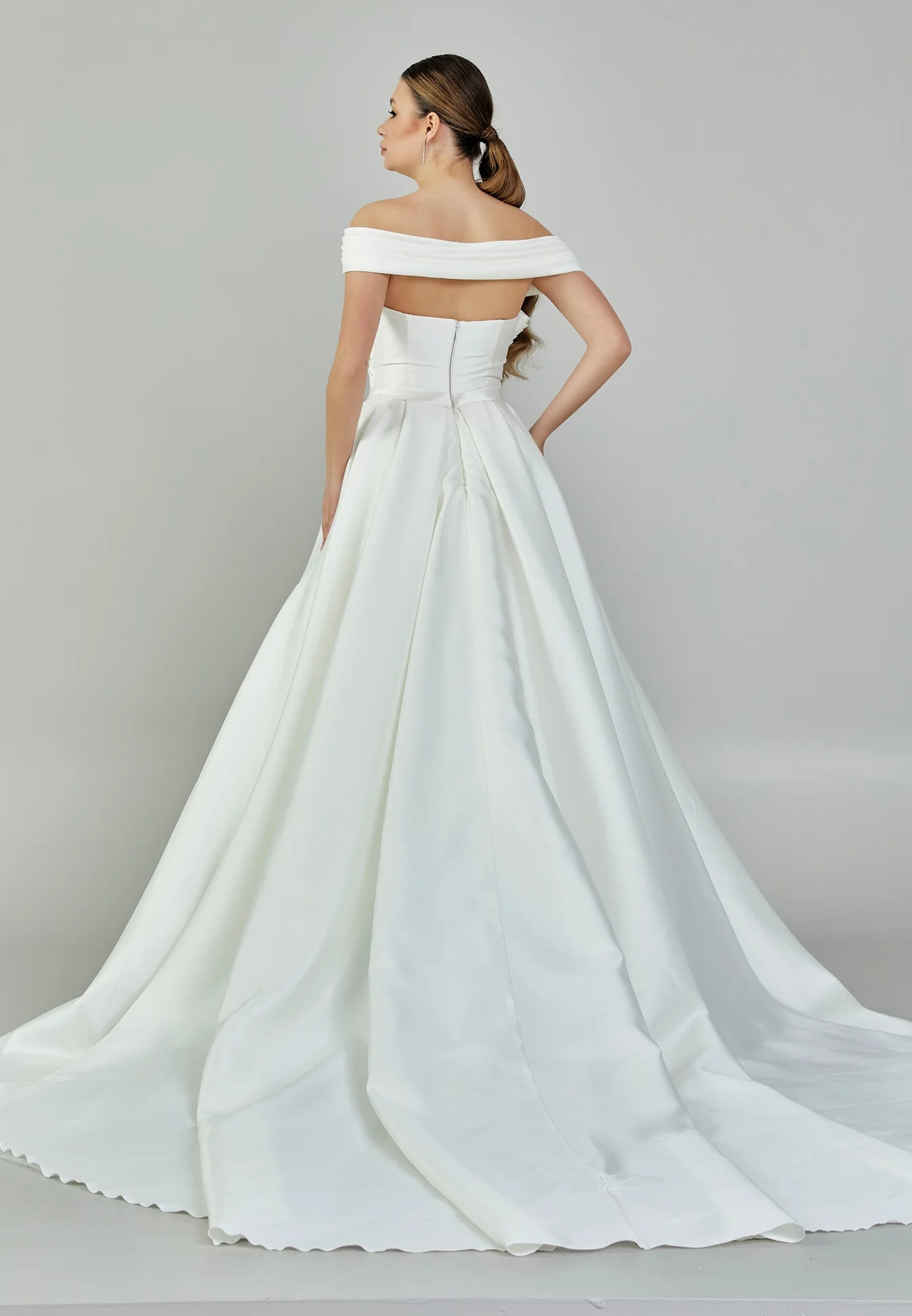 Mariana Off Shoulder Wedding Gown