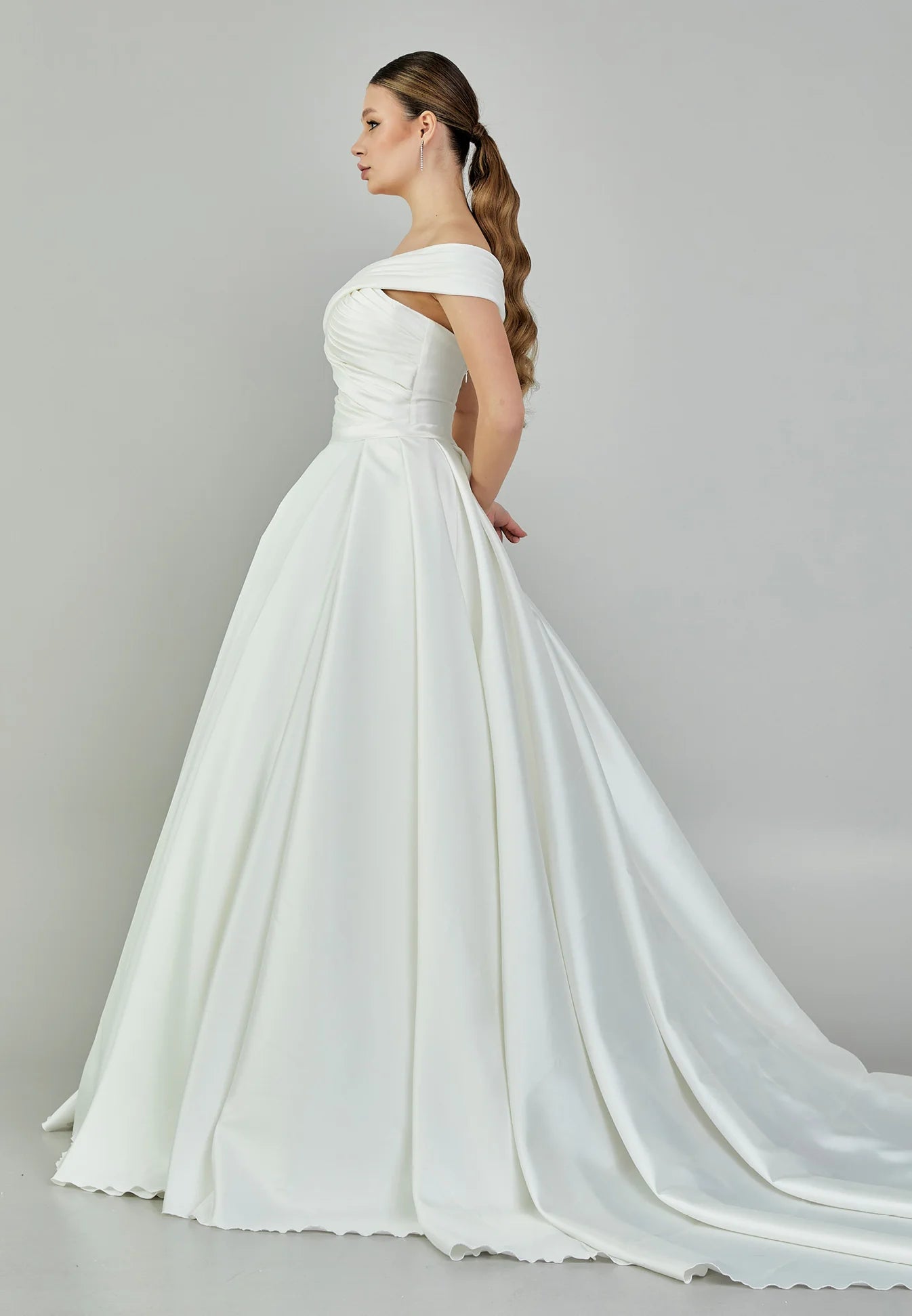 Mariana Off Shoulder Wedding Gown