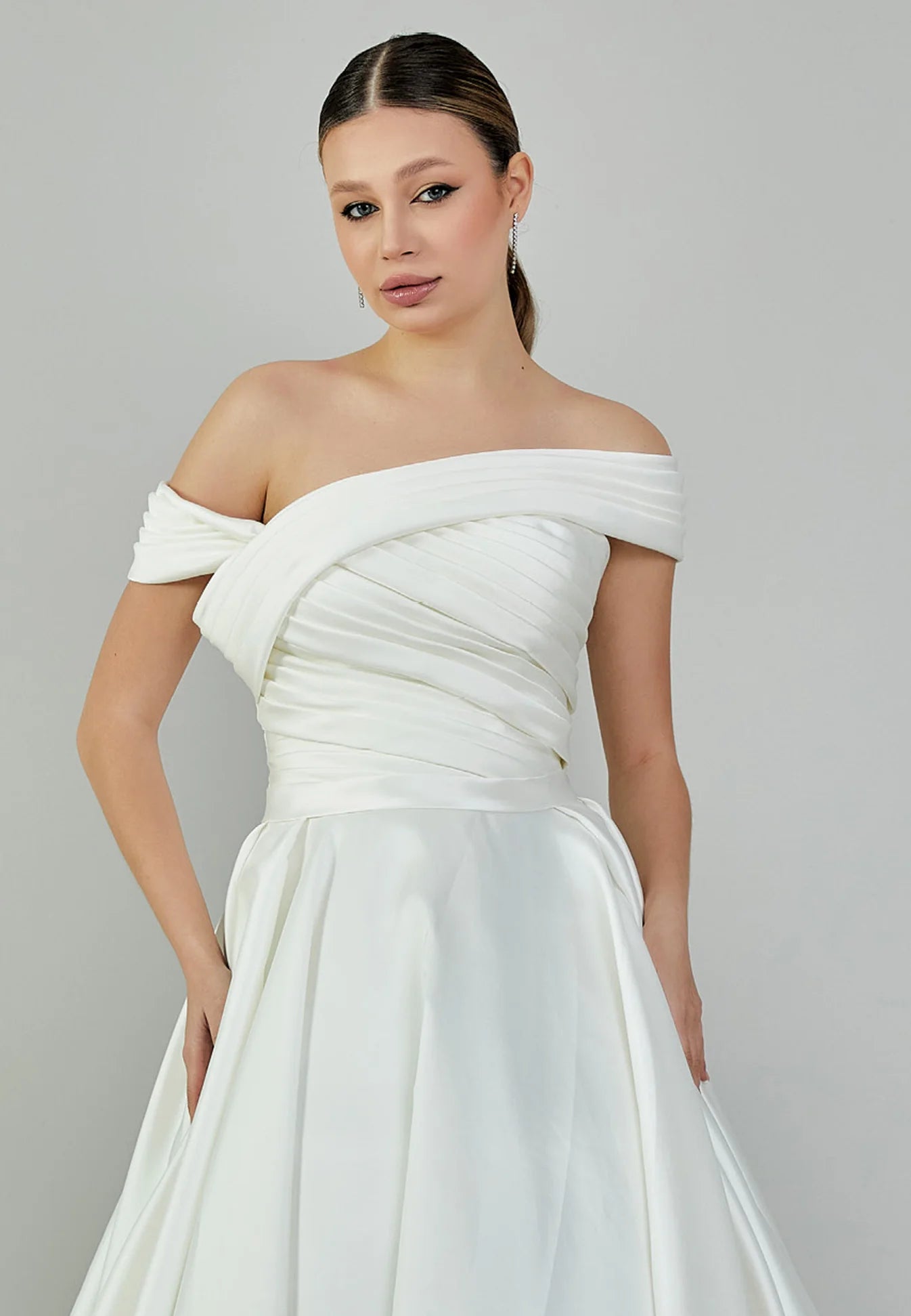 Mariana Off Shoulder Wedding Gown