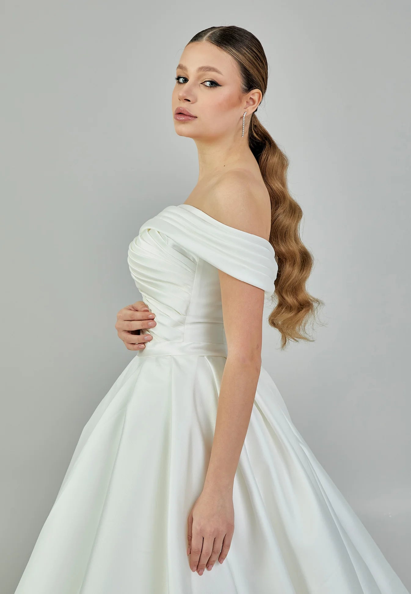 Mariana Off Shoulder Wedding Gown