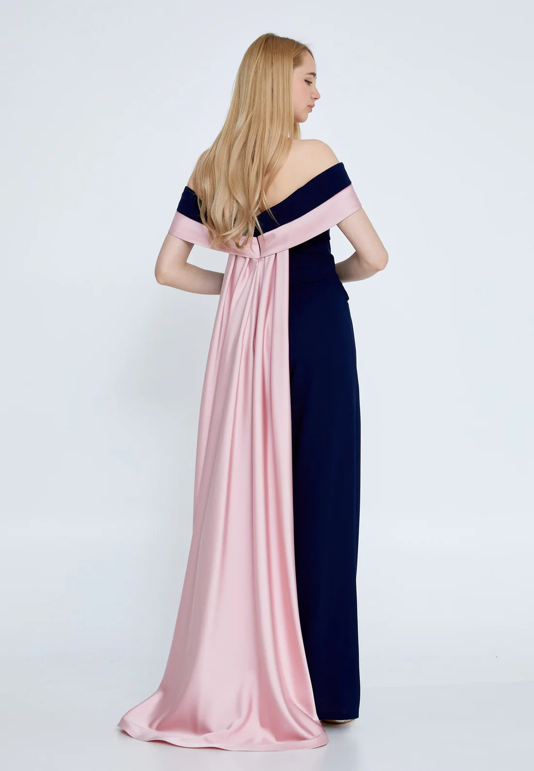 Inaya Jumpsuit - Navy&Pink