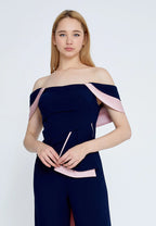 Inaya Jumpsuit - Navy&Pink