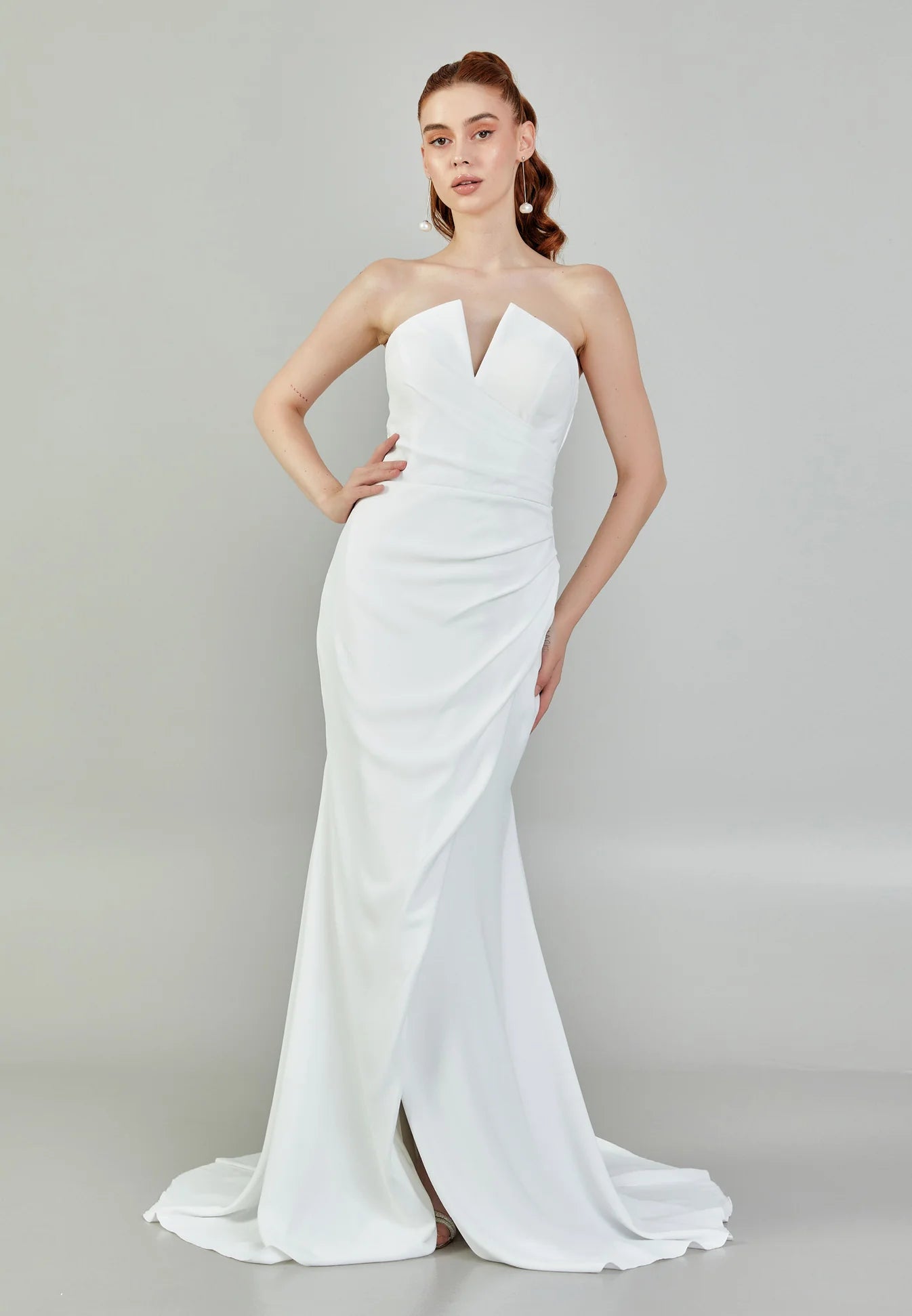 Aviana Strapless Wedding Gown