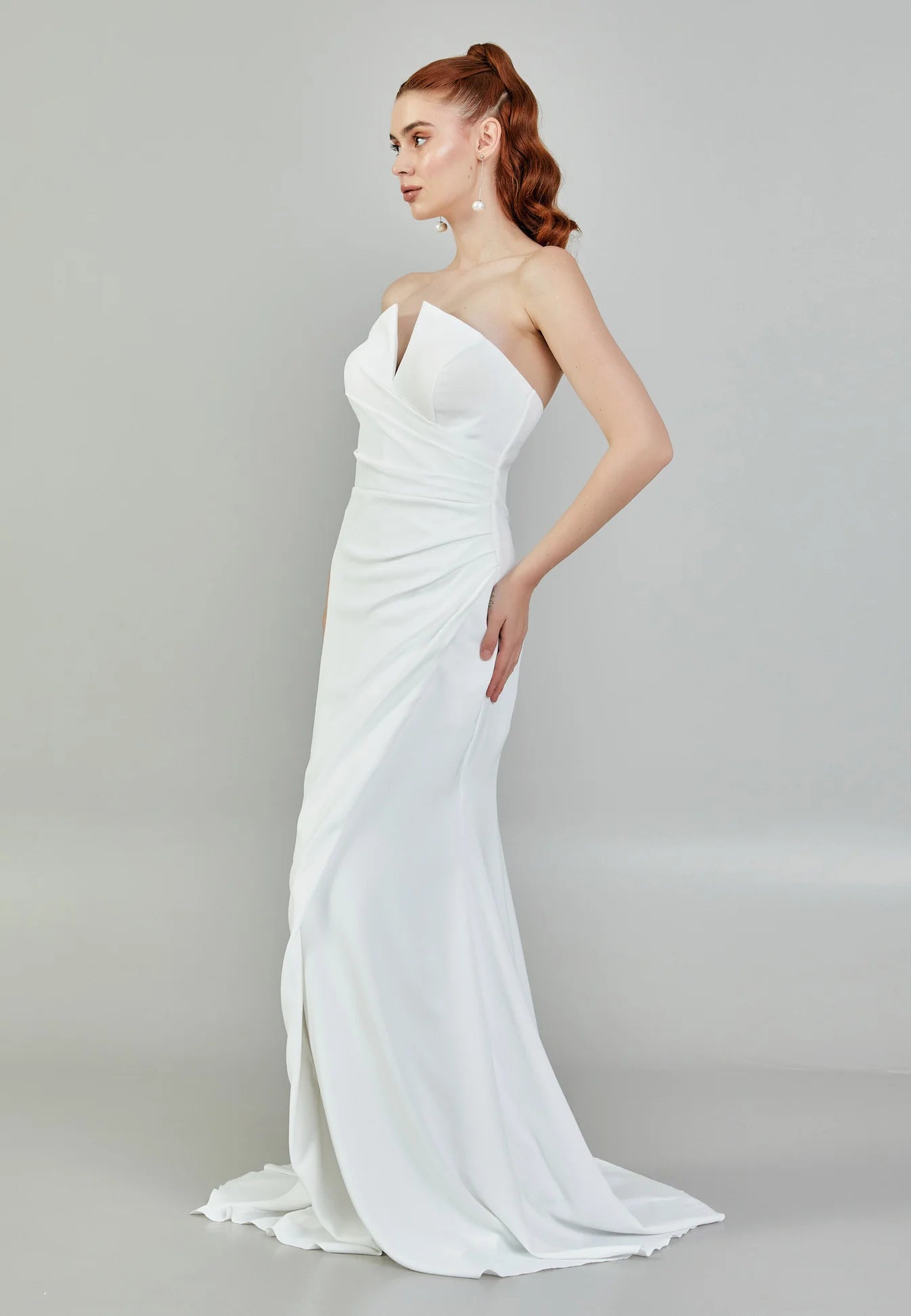 Aviana Strapless Wedding Gown