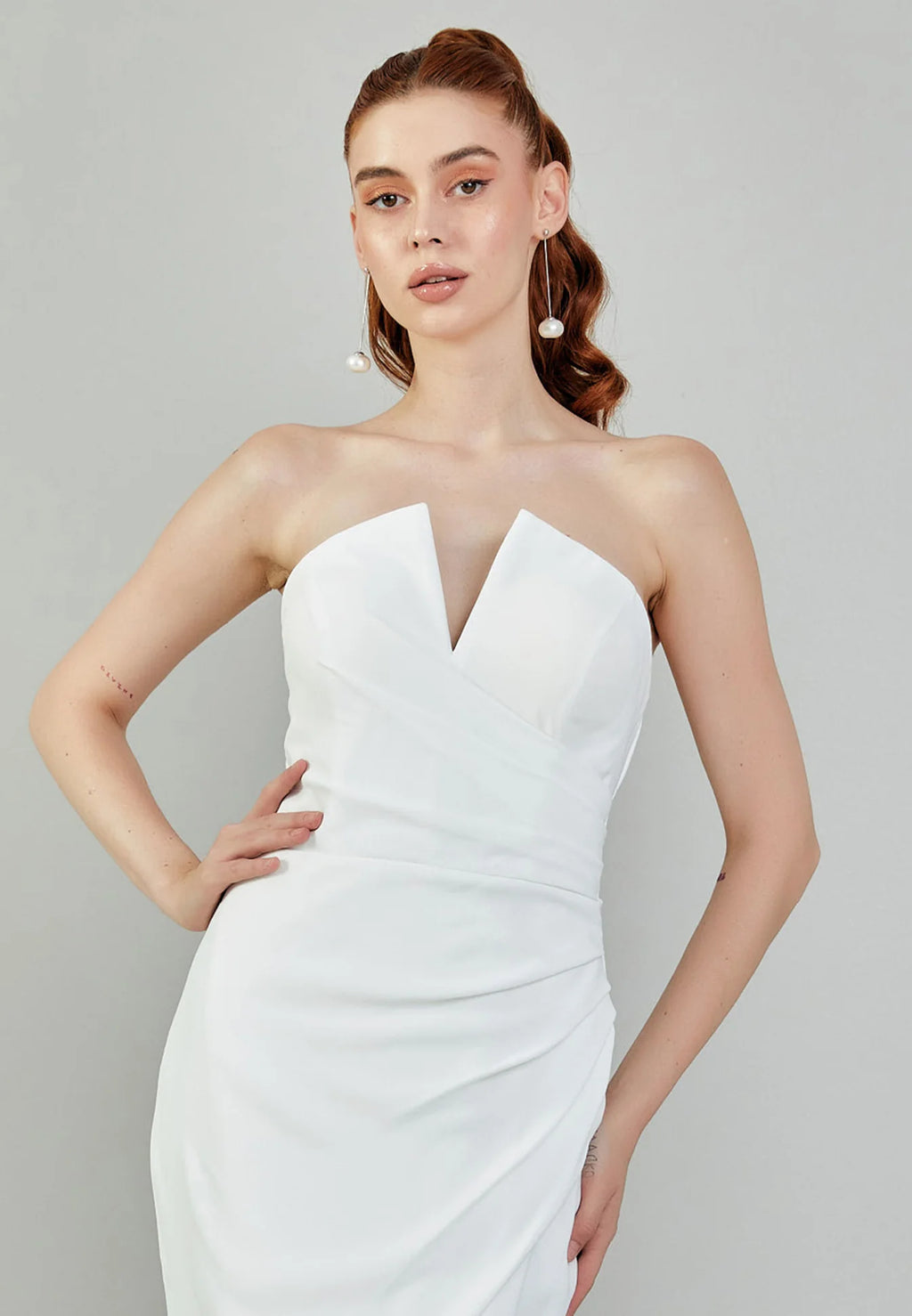 Aviana Strapless Wedding Gown