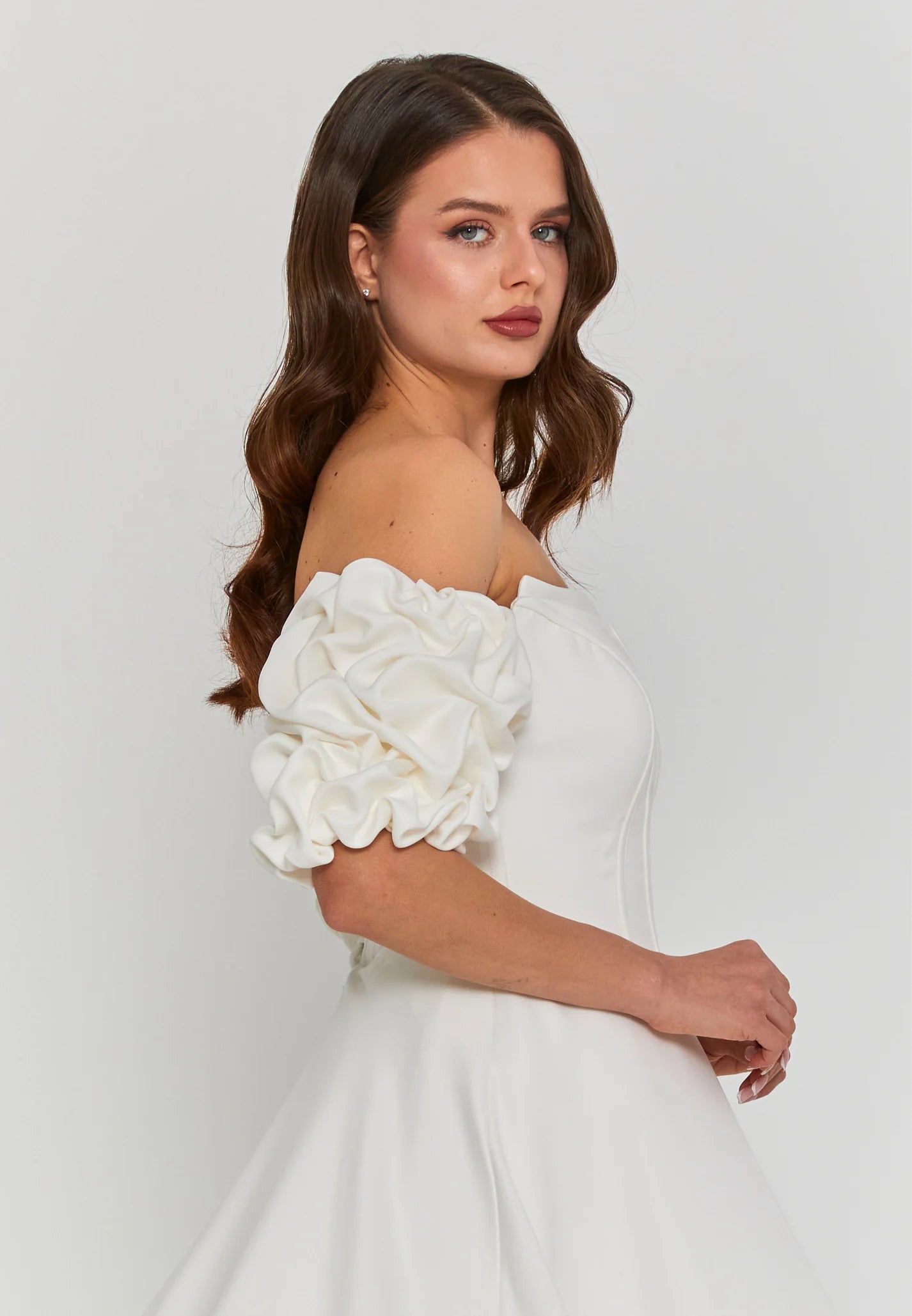 Anna Strapless - Removable Arms Wedding Gown