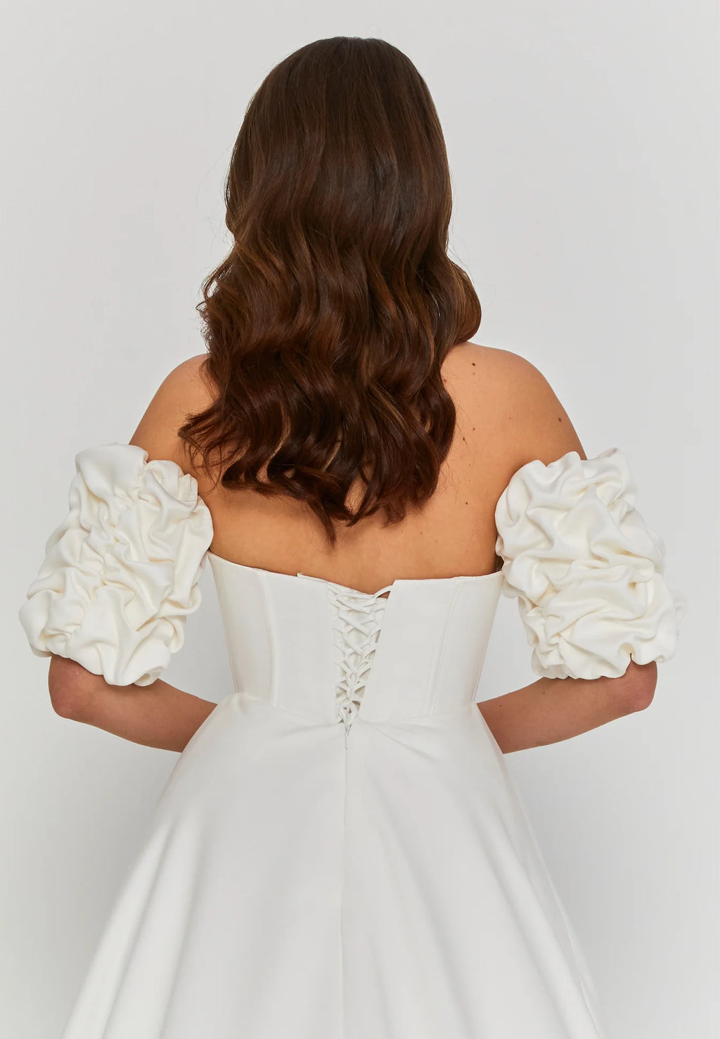 Anna Strapless - Removable Arms Wedding Gown