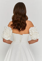 Anna Strapless - Removable Arms Wedding Gown