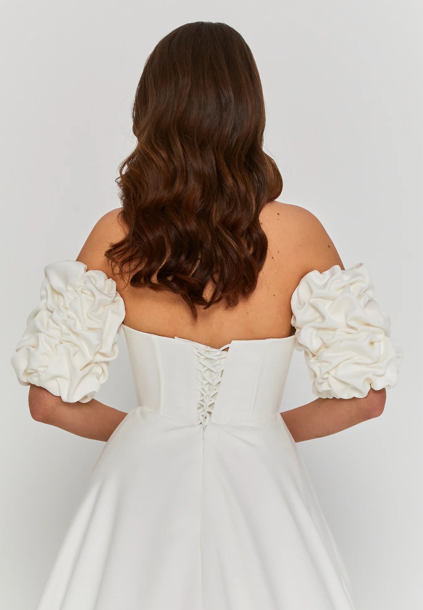 Anna Strapless - Removable Arms Wedding Gown