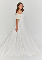 Anna Strapless - Removable Arms Wedding Gown