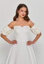 Anna Strapless - Removable Arms Wedding Gown
