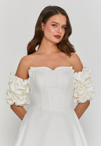 Anna Strapless - Removable Arms Wedding Gown