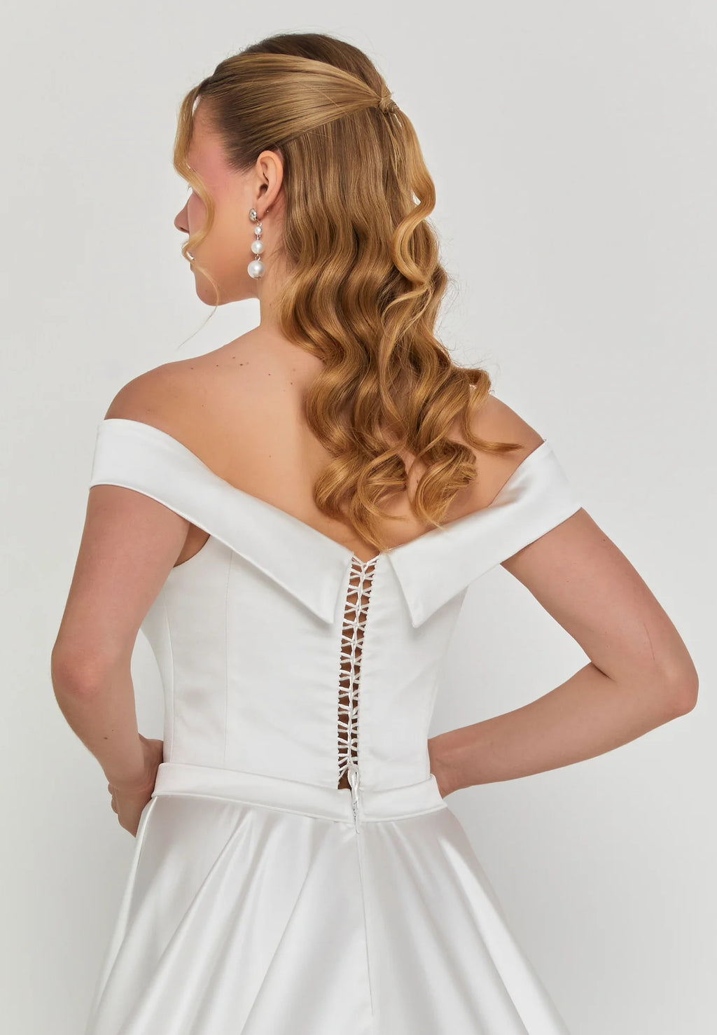 Arana Off Shoulder Wedding Gown