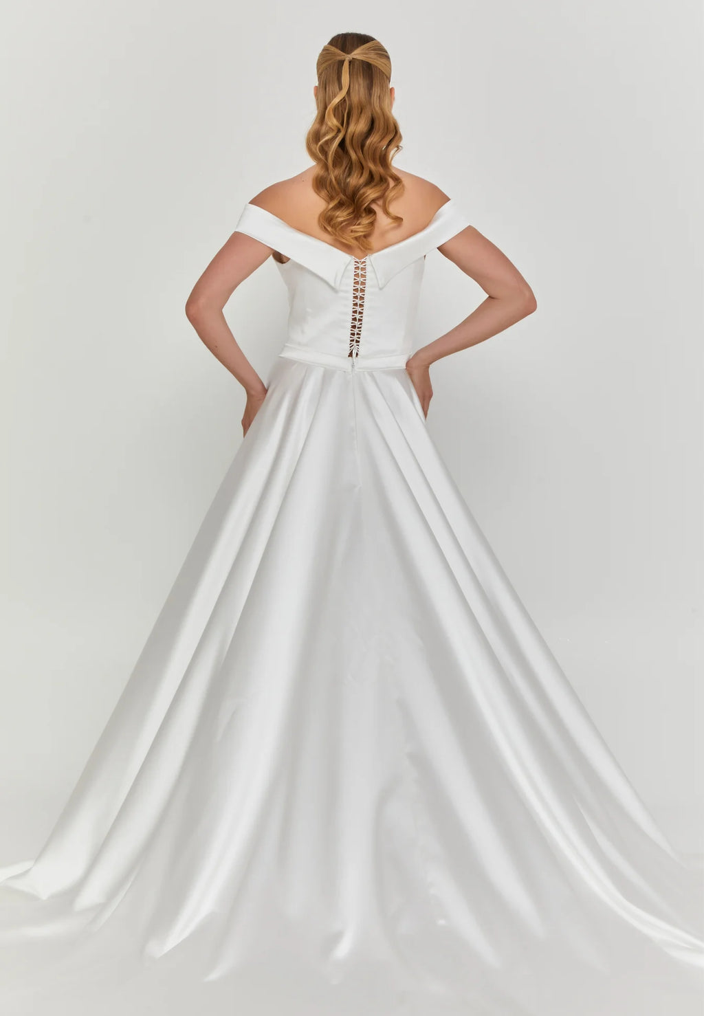 Arana Off Shoulder Wedding Gown