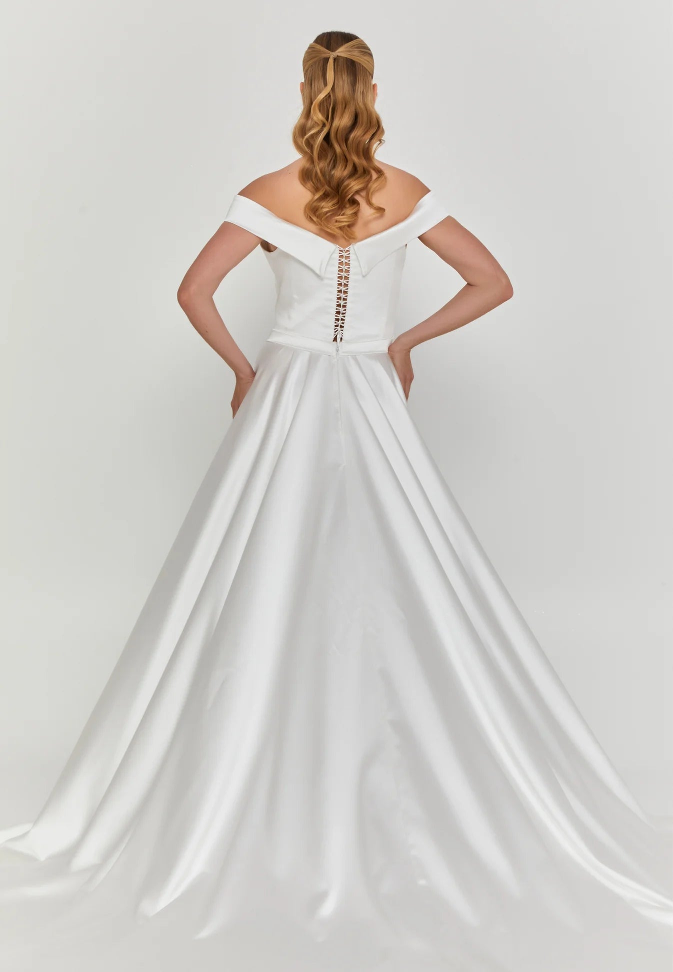 Arana Off Shoulder Wedding Gown