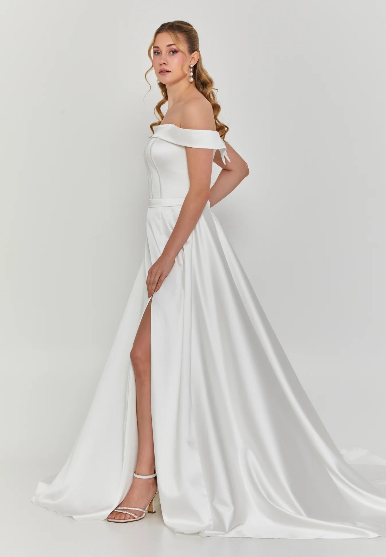 Arana Off Shoulder Wedding Gown