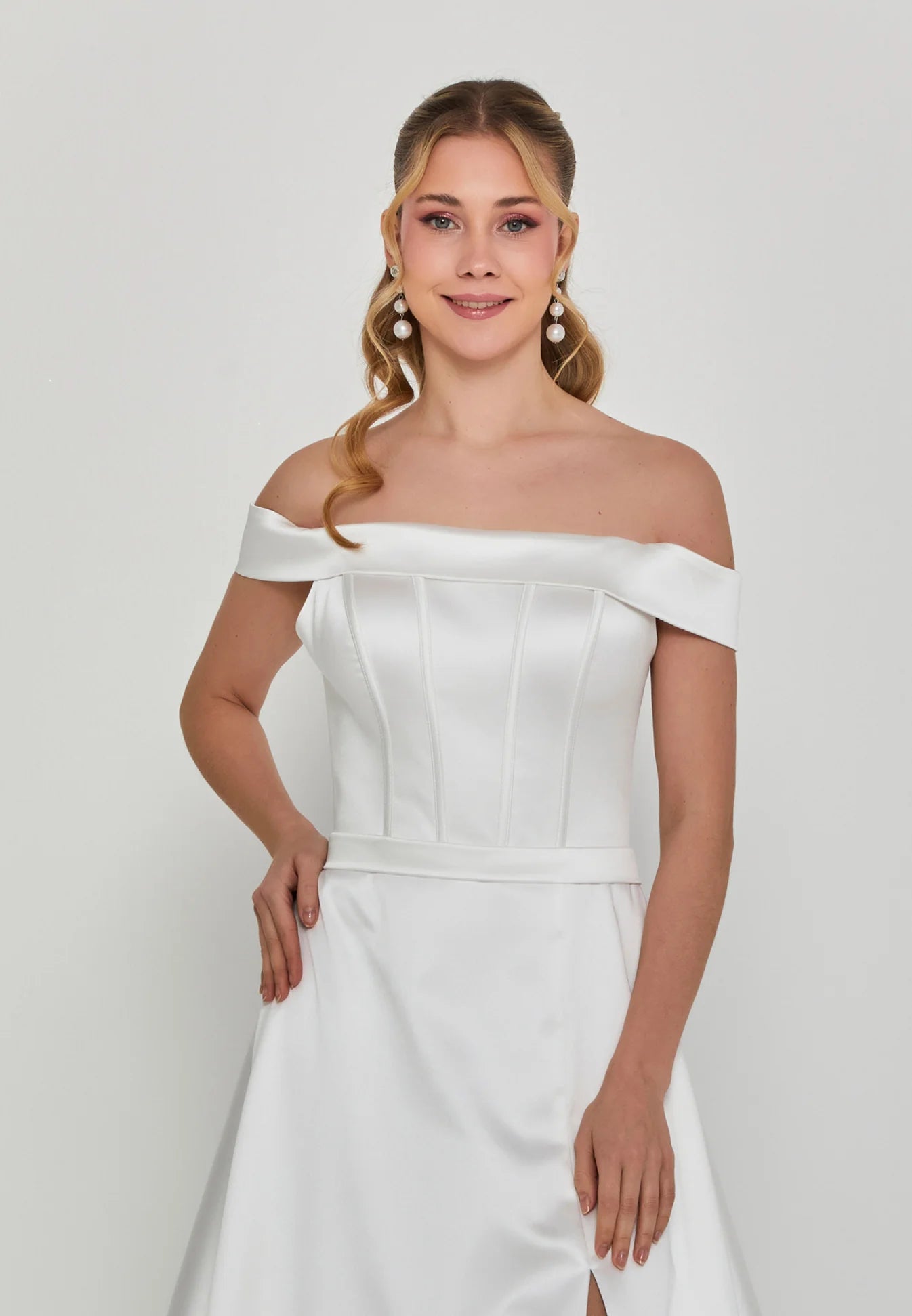Arana Off Shoulder Wedding Gown