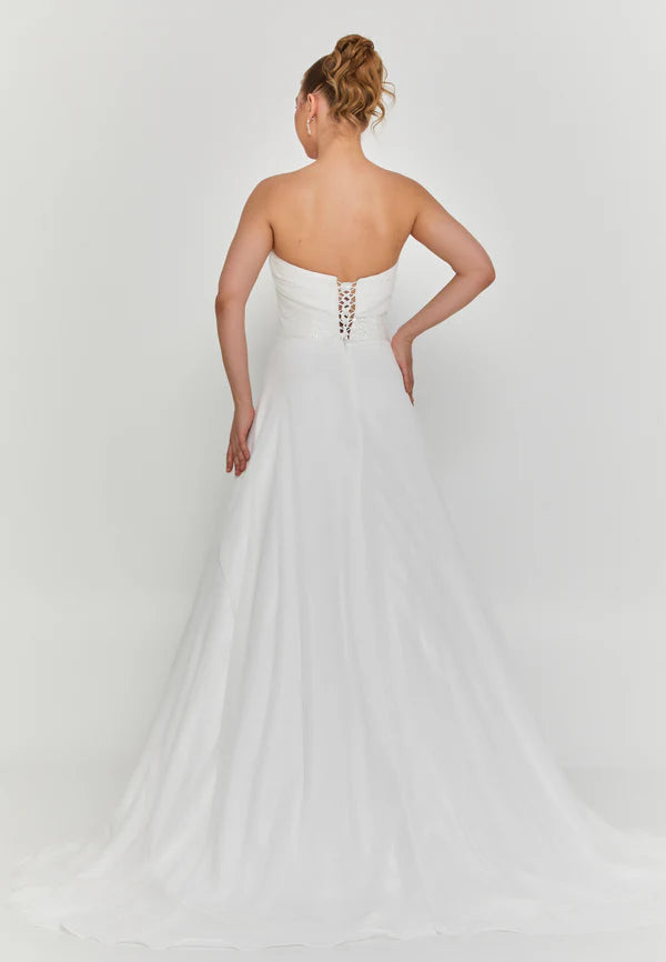 Aurora Strapless Wedding Dress