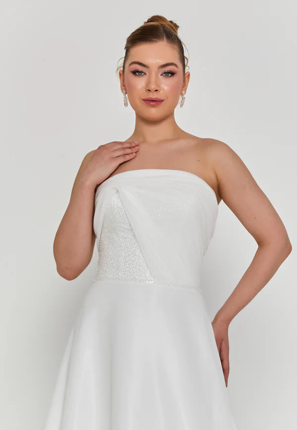 Aurora Strapless Wedding Dress