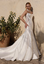 Kyleigh Strapless Mermaid Wedding Gown
