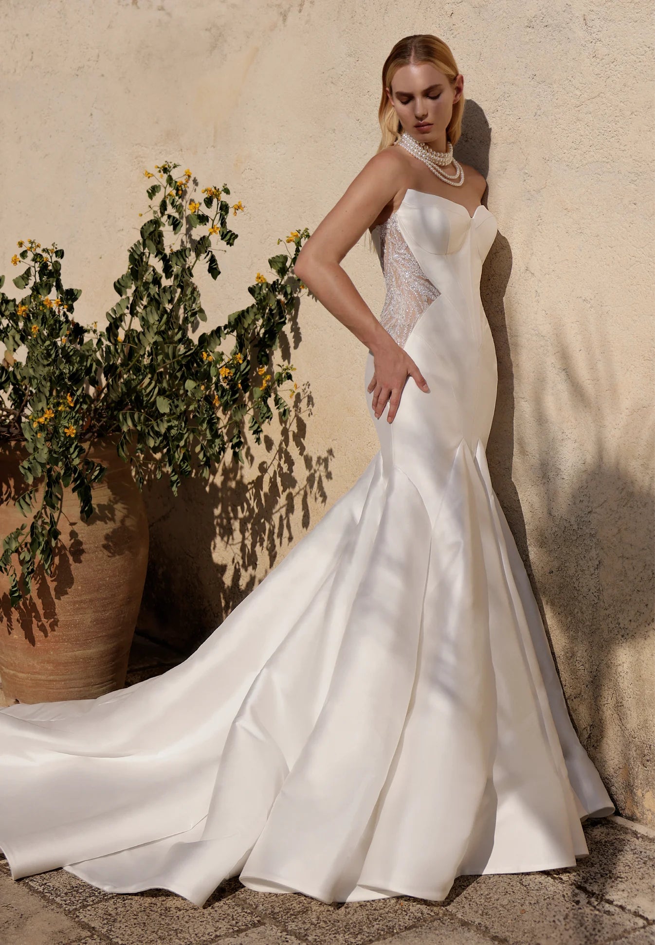 Kyleigh Strapless Mermaid Wedding Gown