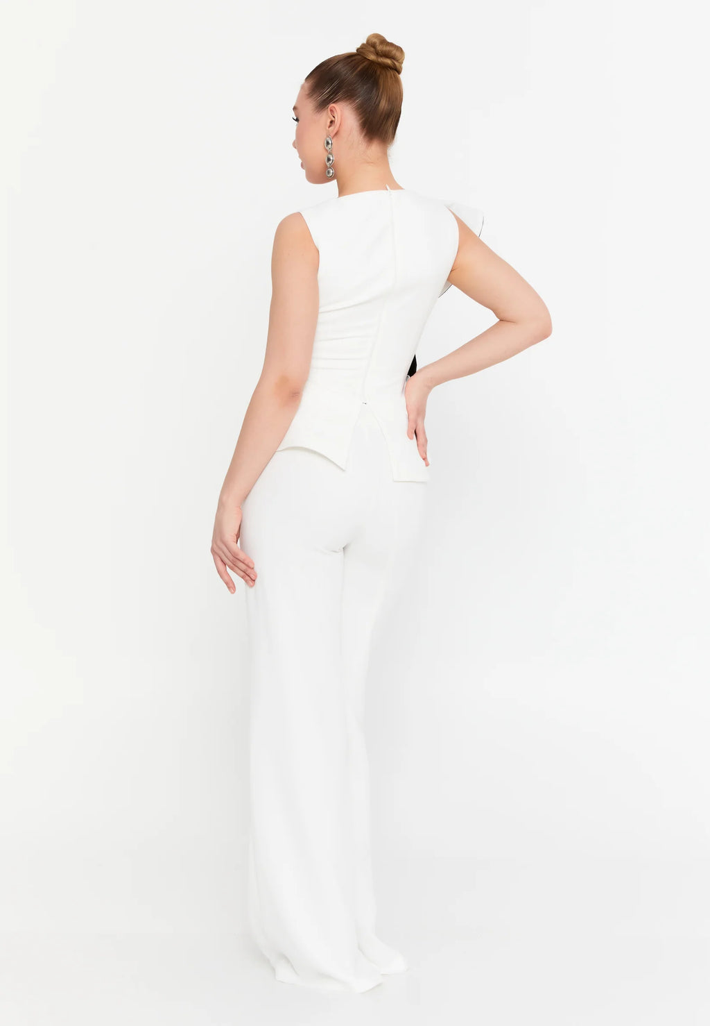 Lilly Top & Pants Set - White&Black