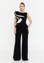 Lilly Top & Pants Set - Black&White