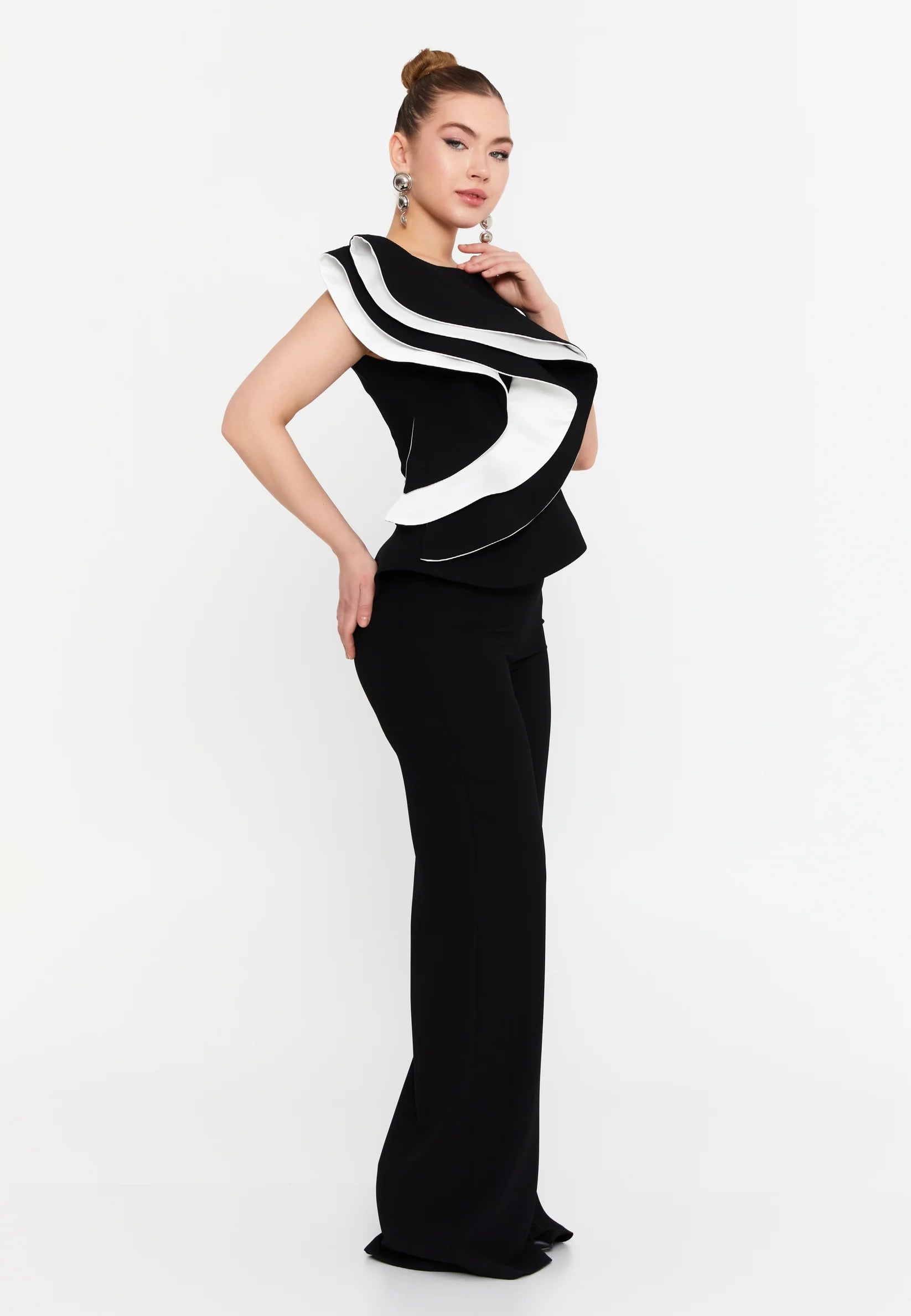 Lilly Top & Pants Set - Black&White