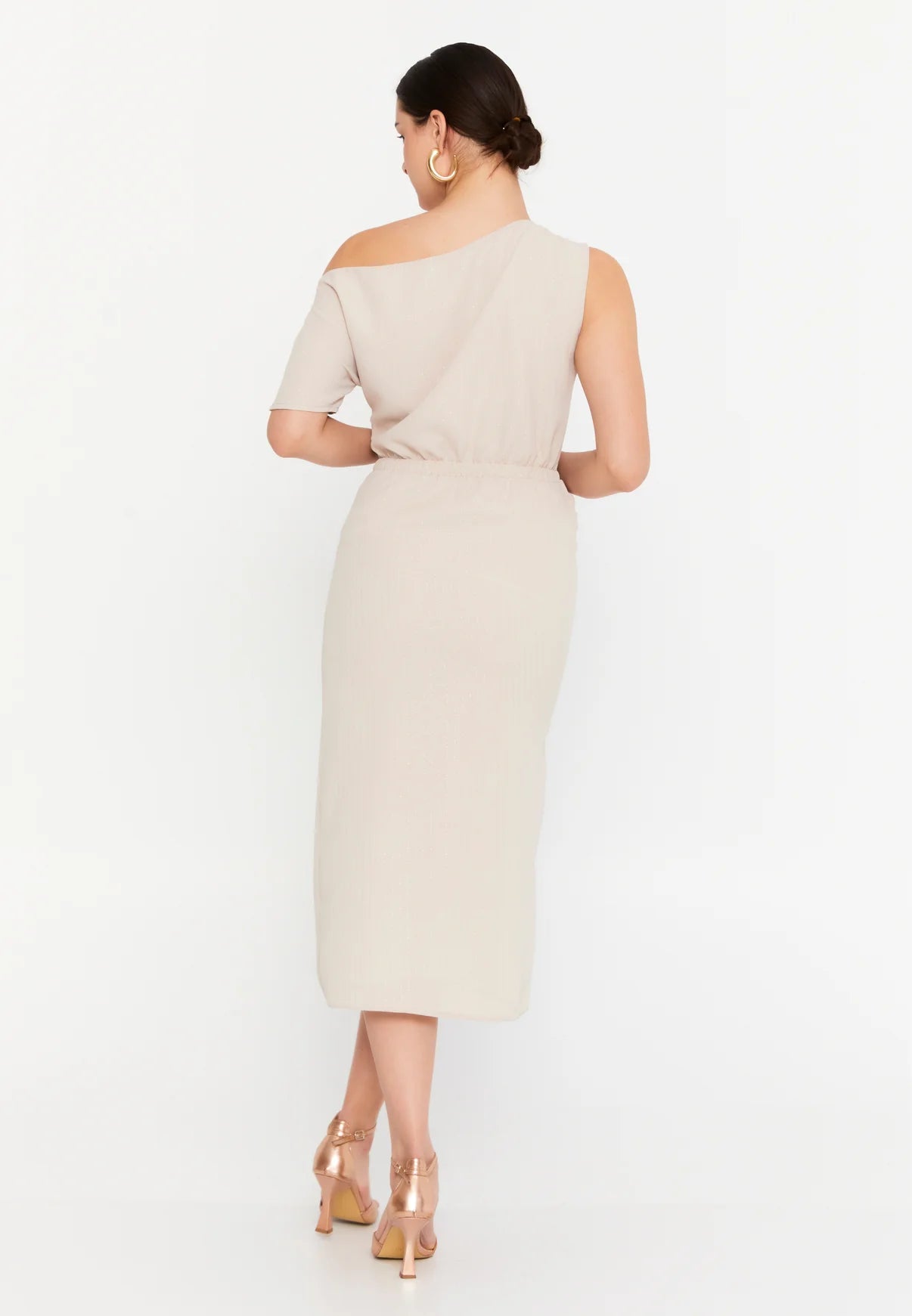 Off Shoulder Midi Dress