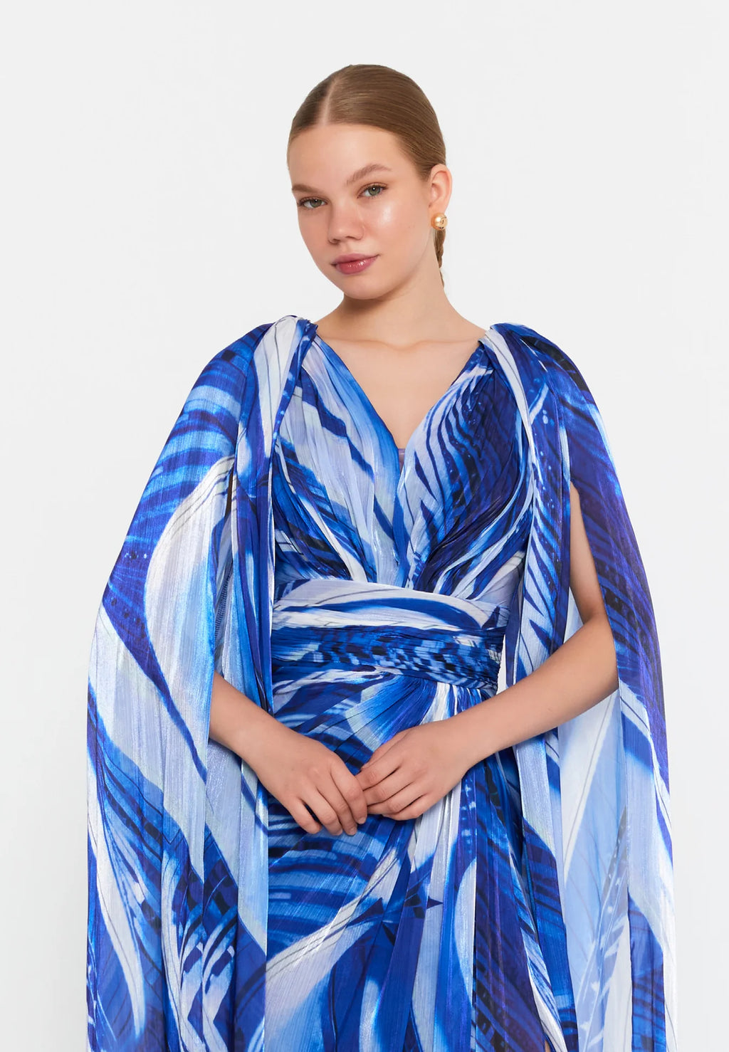 Aliya Flowy Sleeves Dress