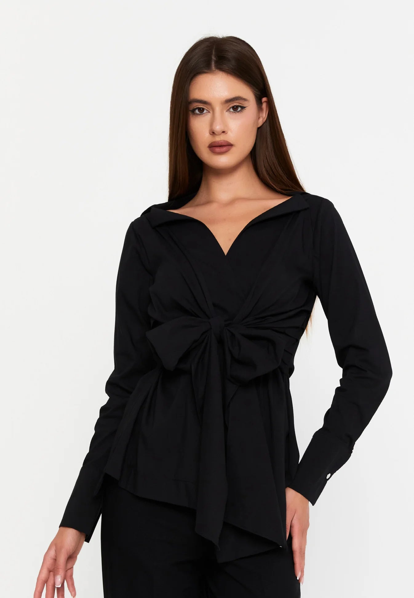 The Bow Long Sleeved Blouse