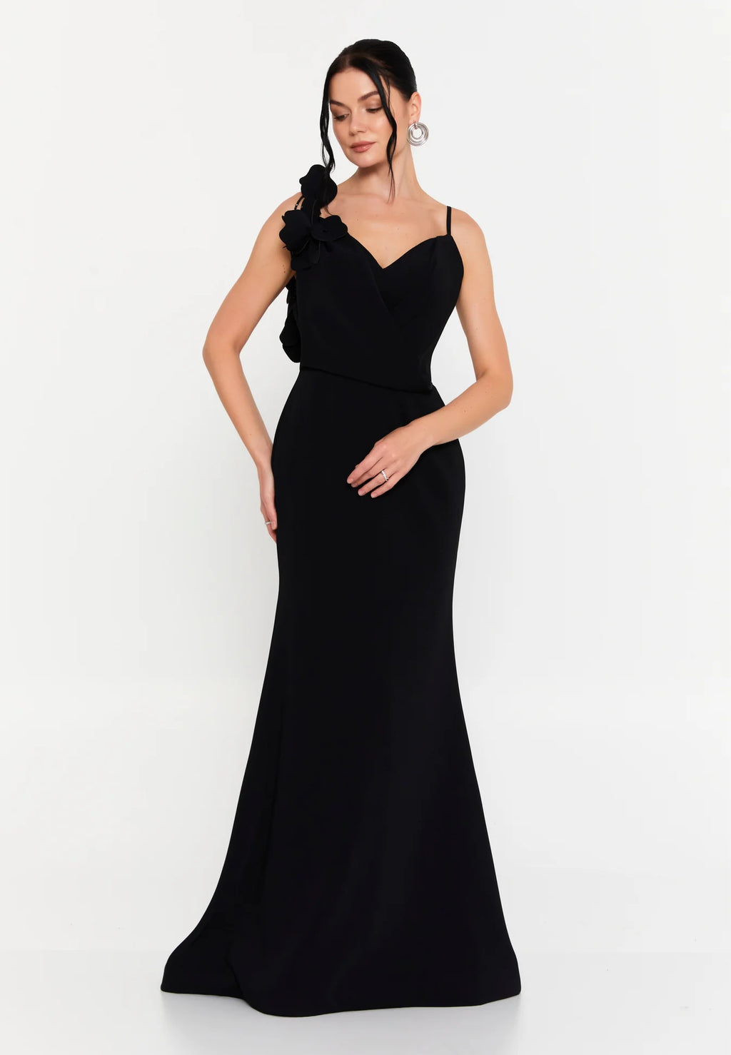 Ruffle One Shoulder Dress