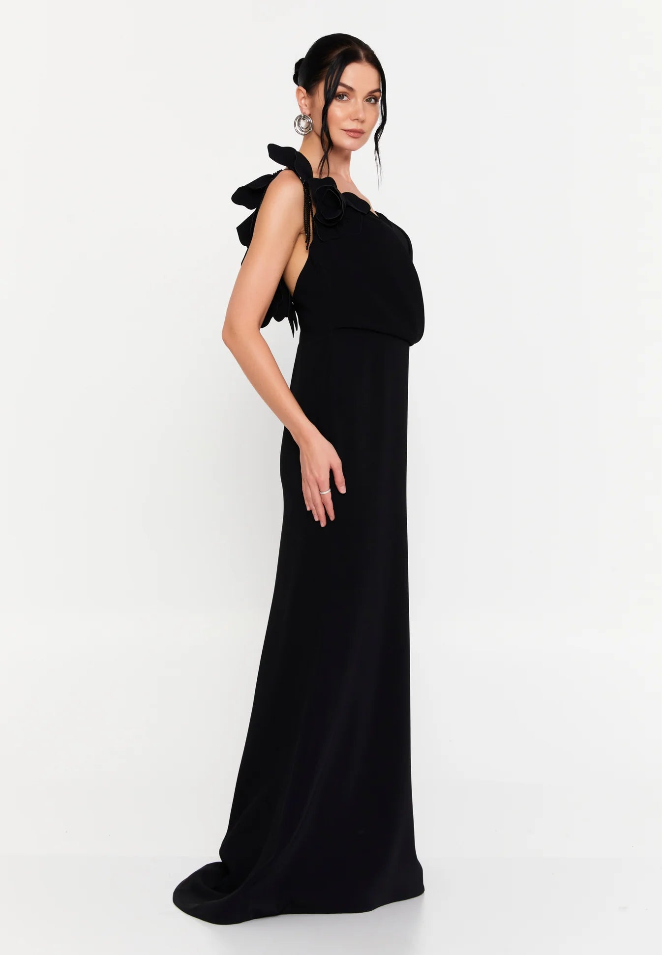 Ruffle One Shoulder Dress