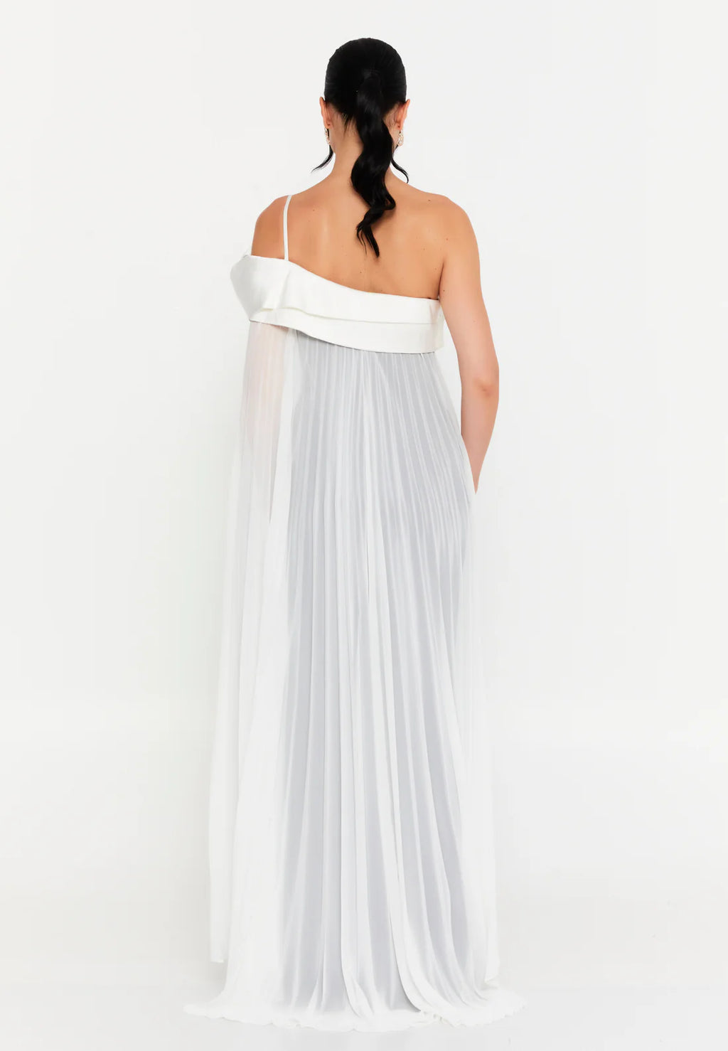 Asymtrical Cape Dress