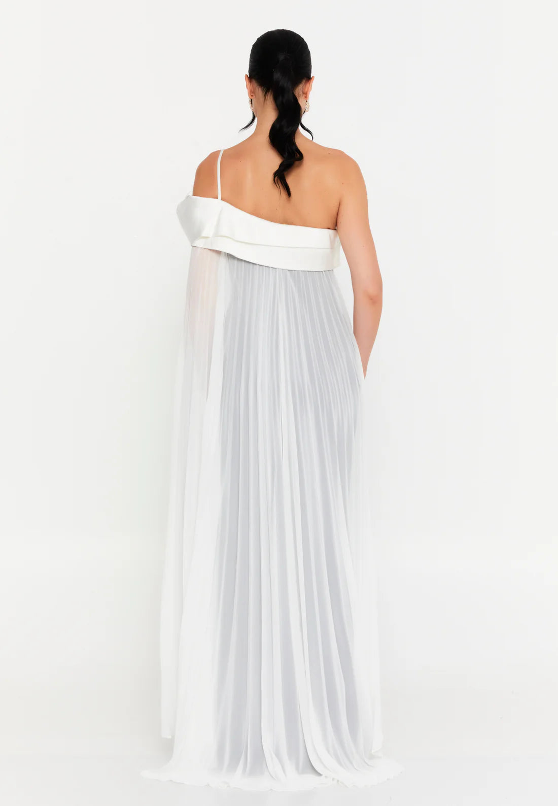 Asymtrical Cape Dress