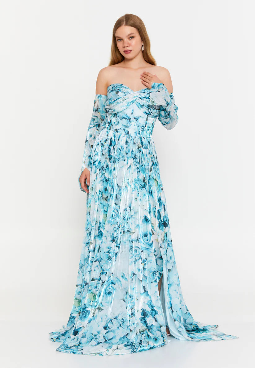 Strapless With Separate Removable Sleeves Dress