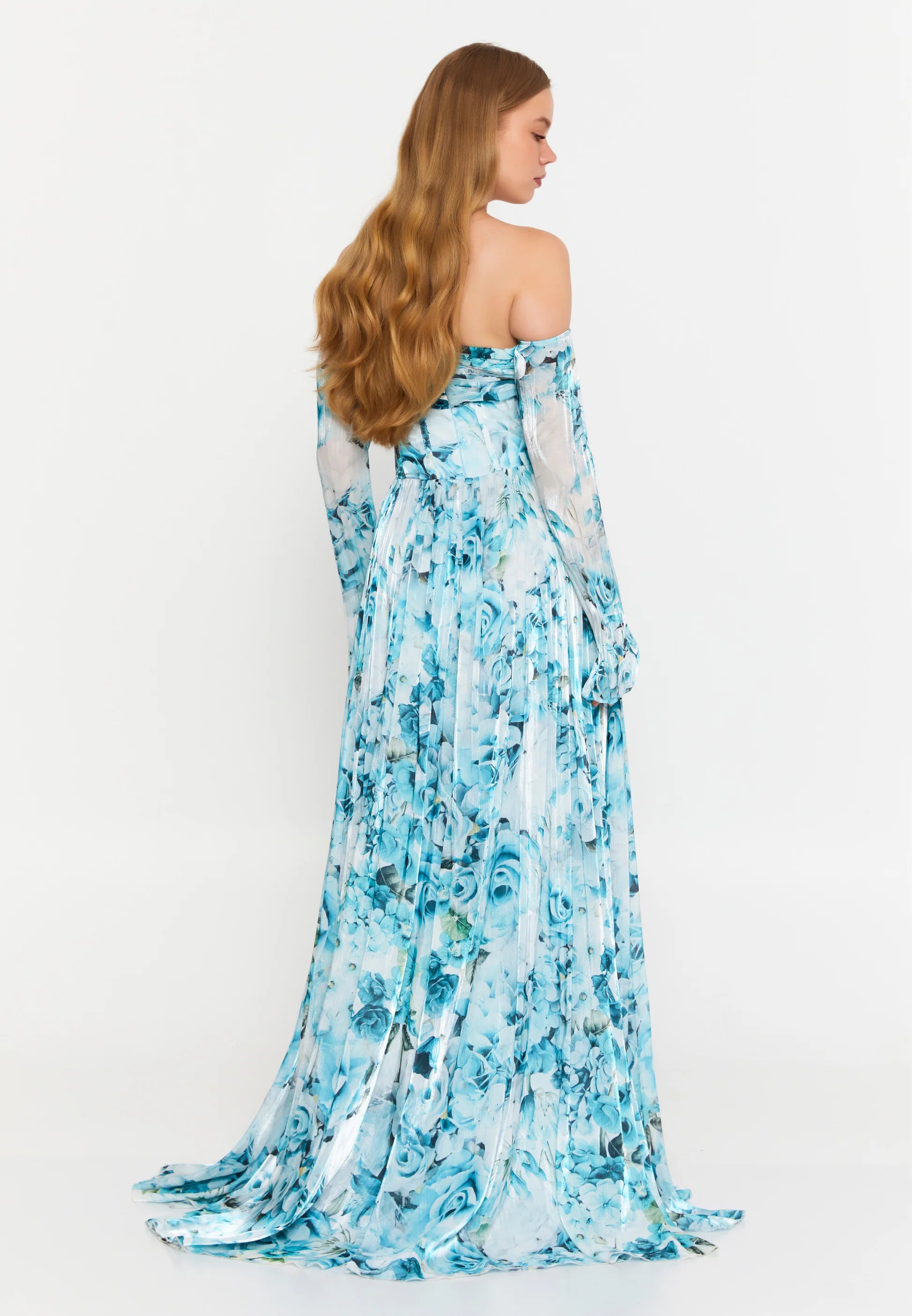 Strapless With Separate Removable Sleeves Dress