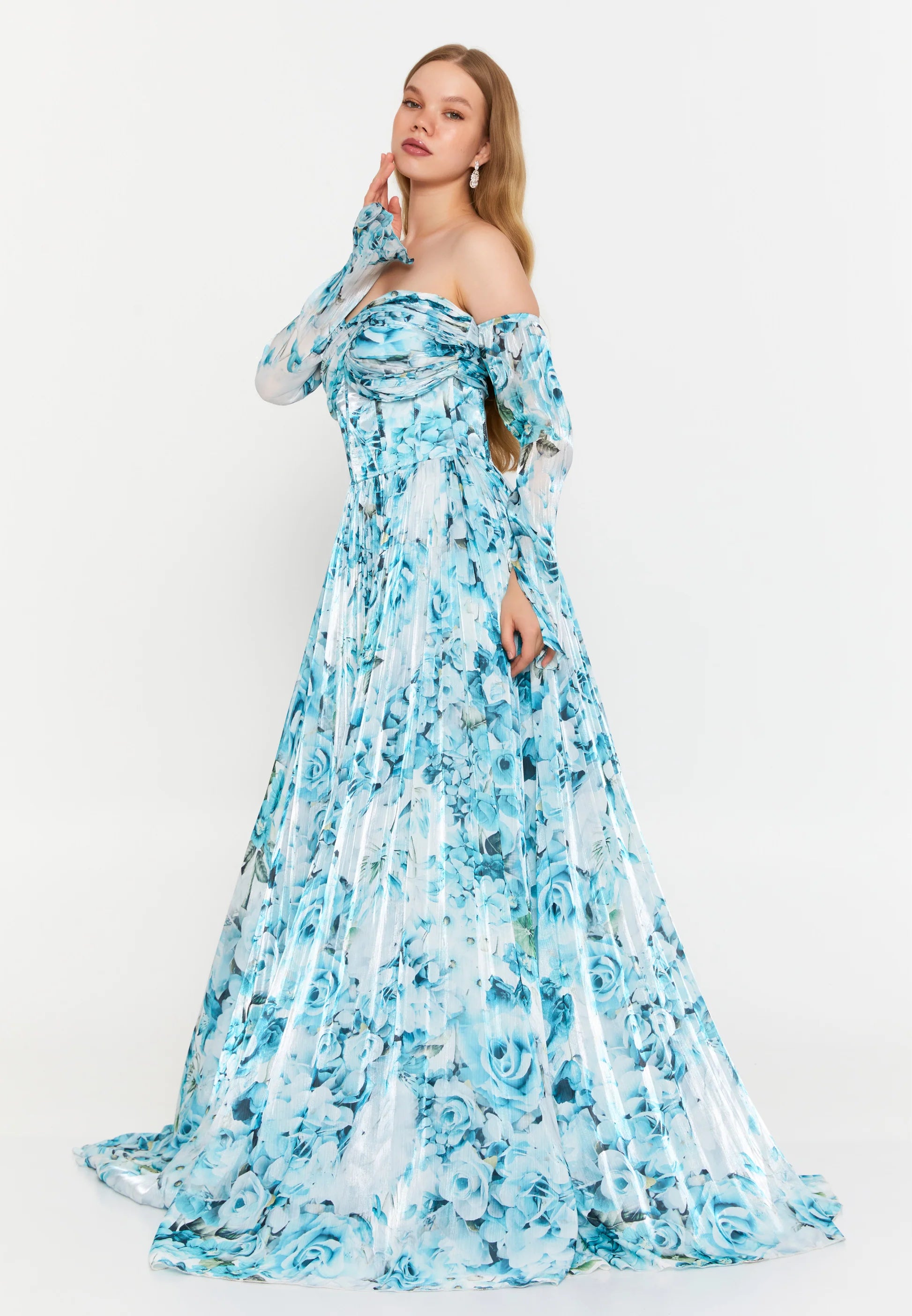 Strapless With Separate Removable Sleeves Dress