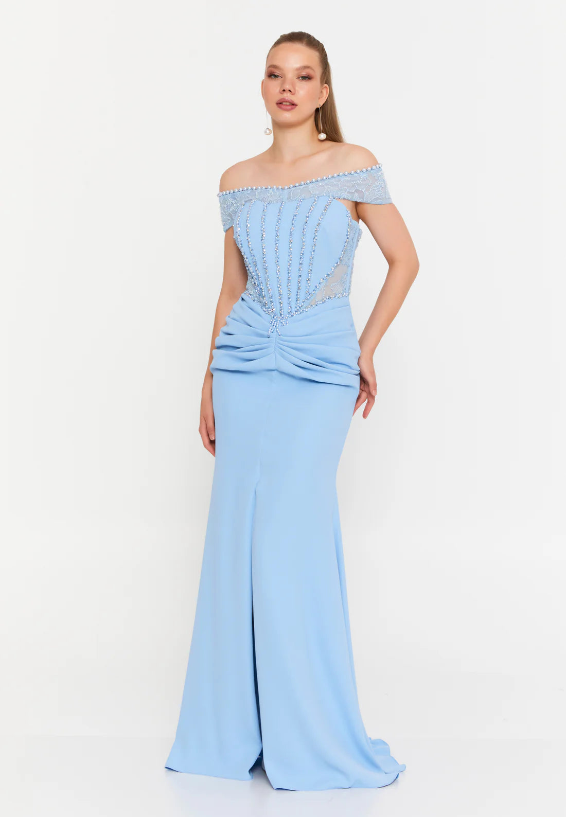 Mina Strapless gown
