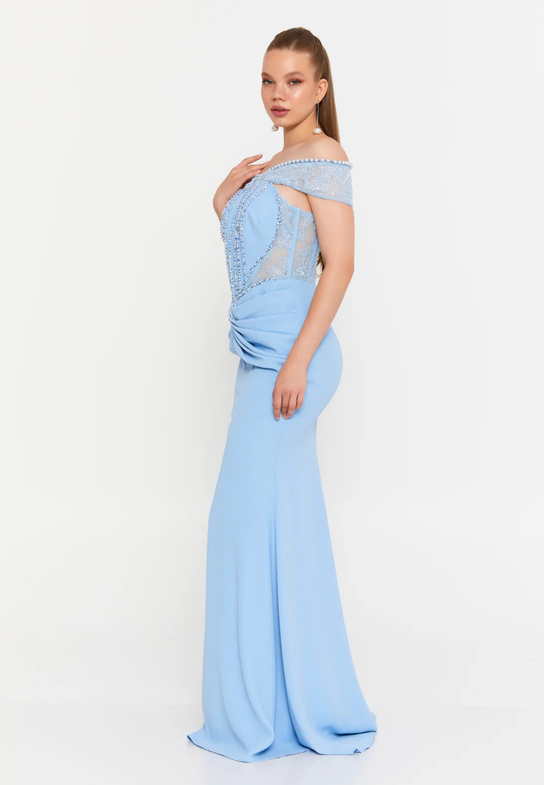 Mina Strapless gown