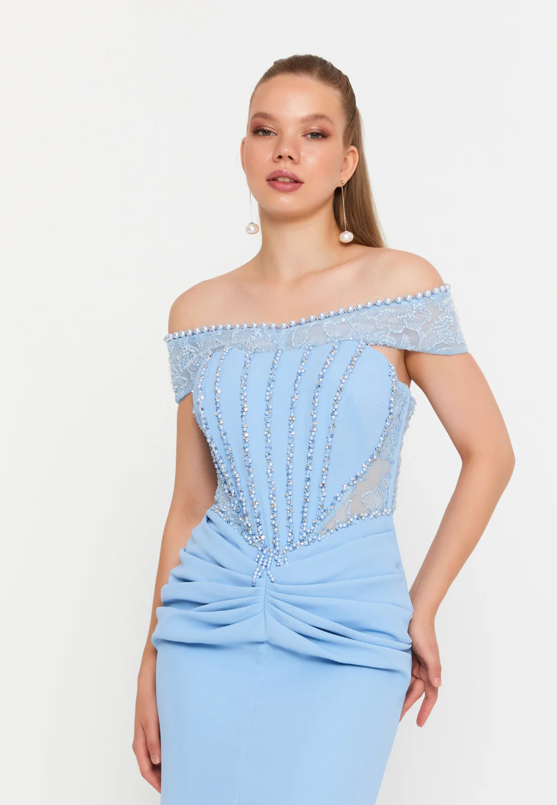 Mina Strapless gown